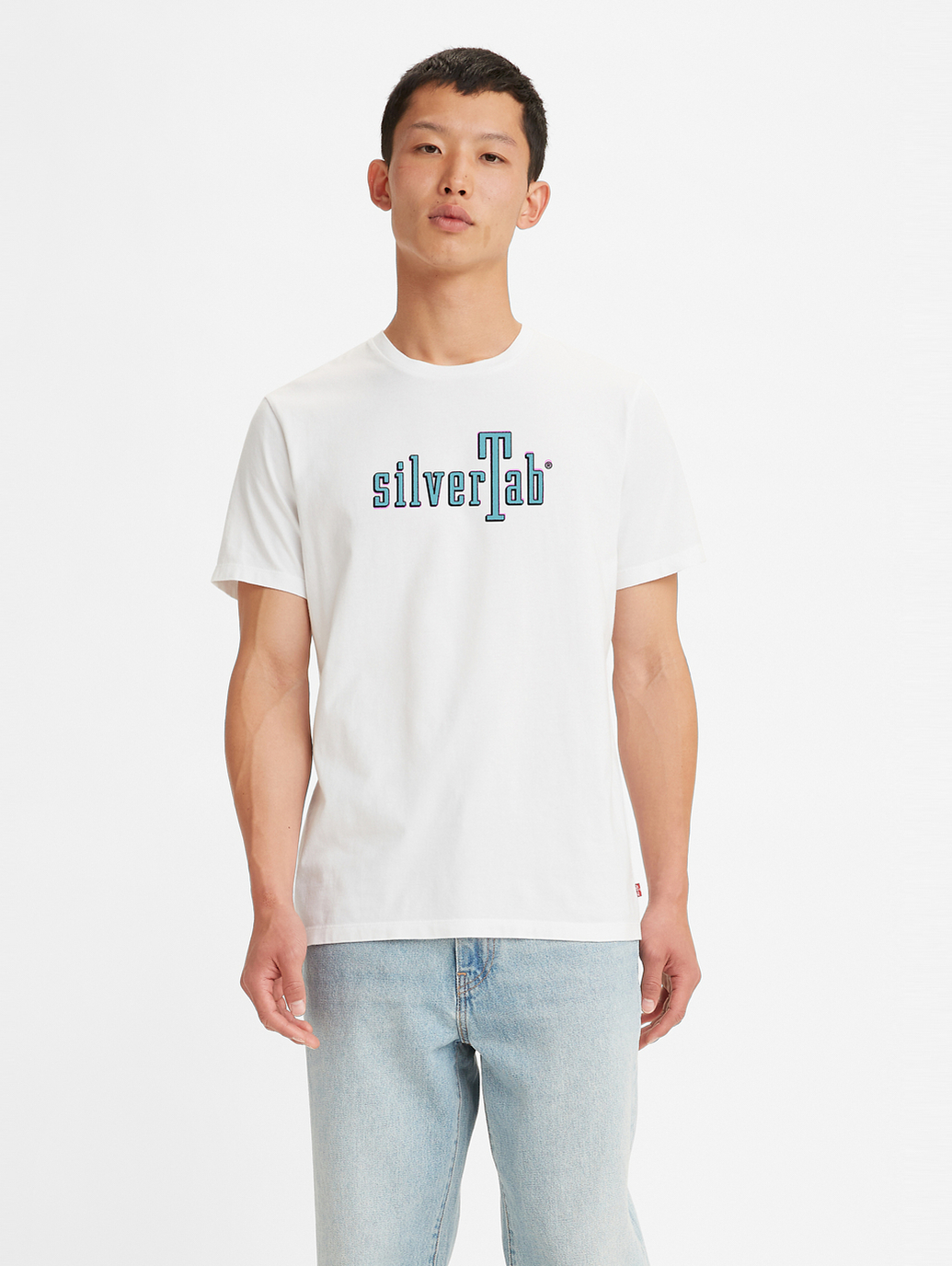 SILVERTAB™그래픽 크루넥 티셔츠